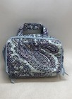 Vera Bradley Blue Purple Paisley Quilted Recycled Cotton Cosmetic Toiletry Bag — photo 2
