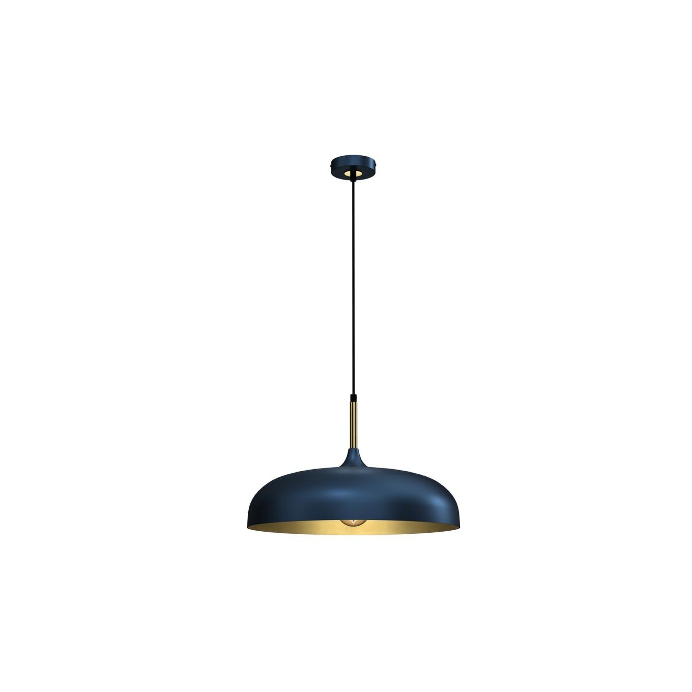Milagro Pendant Lamp Lincoln Blue 1Xe27 - Blue/Gold - Image 6