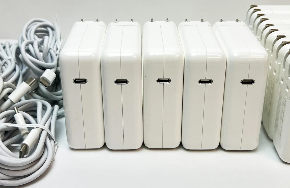 Lot of 10 Genuine Apple 87W USB-C Power Adapter with Cable A1719 for Macbook Pro - Image 2 of 4