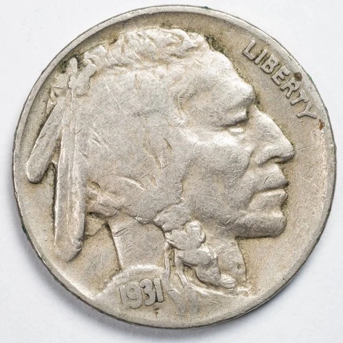 1931-S Buffalo Nickel Very Fine (VF) - San Francisco Mint