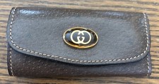 GUCCI Authentic Key Holder Key Ring Brown