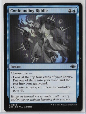 MTG Confounding Riddle Lost Caverns of Ixalan (LCI) Uncommon Card #0050  Unplayed