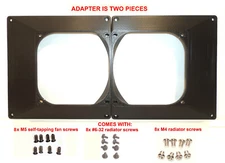 240mm Radiator +2x 180mm Fans to 2x 120mm Fan Slots Mounting Bracket Adapter Kit