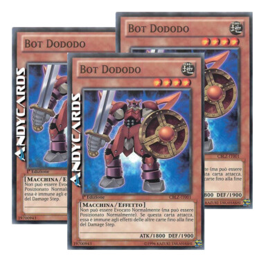 3x BOT DODODO   (Dododo Bot)   Comune   CBLZ IT001   1Ed   YUGIOH!   ANDYCARDS