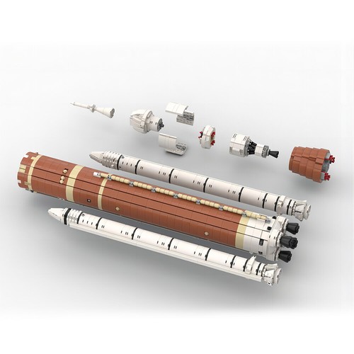 Modubrix Mocs Building Blocks SLS Space Launch System Sets Bricks Toys Kits Gift - Picture 6 of 17