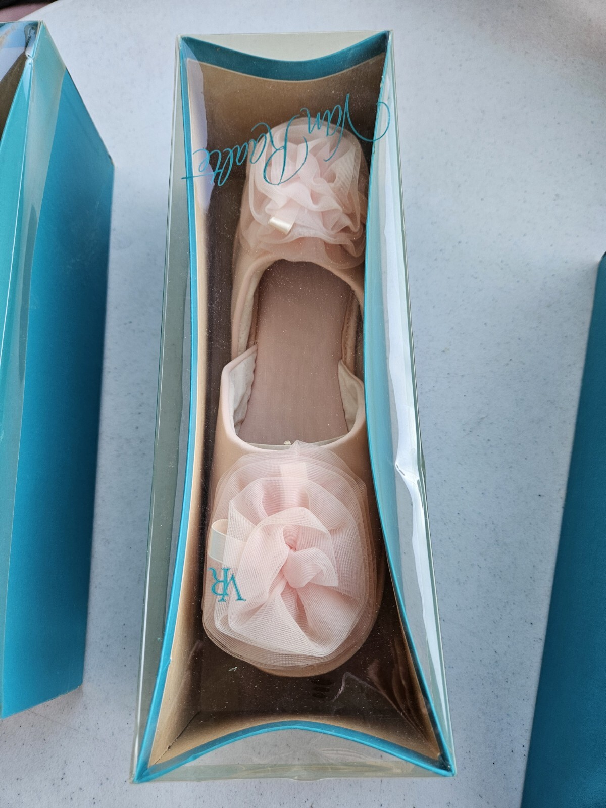 SAOLA Pantofole Gimbels Van Raalt Estate Vintage SOLO NARCISO da donna nuove con scatola taglia LG