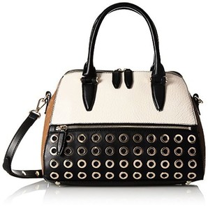 Nine-West-Fresh-Perspective-Satchel-Bag-Milk-Black-Tobacco-Choose-SZ-Color