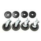 Hdx 4 in. Industrial Casters with Bumper (4-Pack)