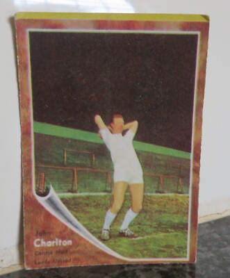 jack charlton cigarette John/Jack Charlton #46 A&BC Make a Photo (Blue Back) Football Cigarette/Gum  Card