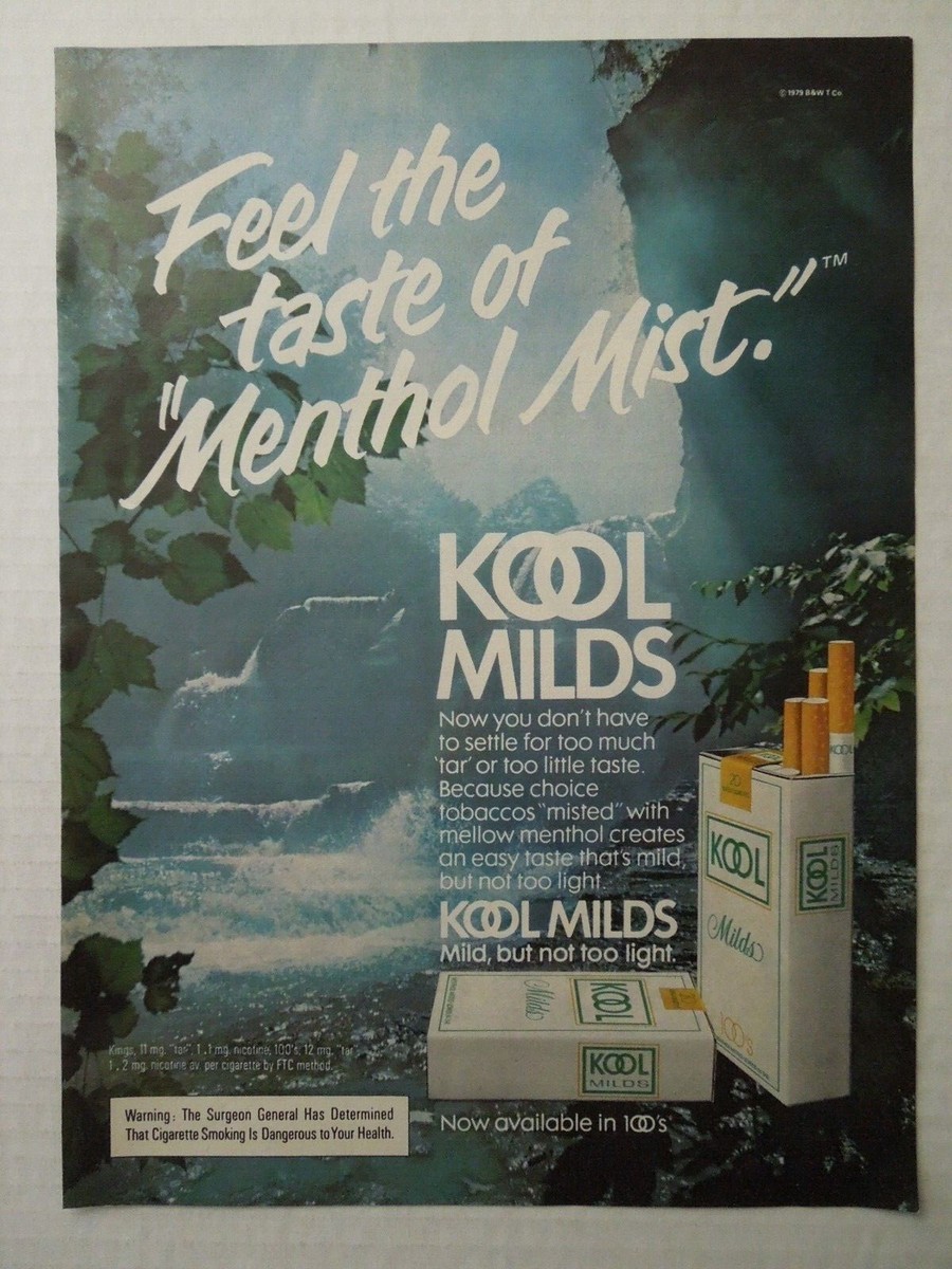 1980 KOOL MILDS Cigarettes Magazine Ad