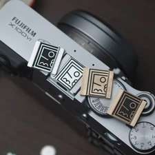 Abstract Style Metal Camera Hot Shoe Cover For Leica Sony Canon Nikon Fuji