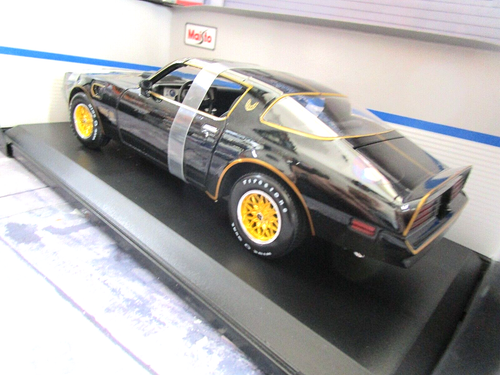 PONTIAC Firebird Trans Am TransAm V8 Film ähn Bandit schwarz gold SP Maisto 1:18 - Imagen 3 de 7