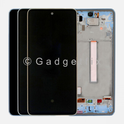 For Samsung Galaxy A53 A536 LCD Display Touch Screen Digitizer Frame Replacement