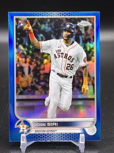 2022 Topps Chrome Logofractor Edition Blue Refractor /150 Jose Siri #9 Rookie RC