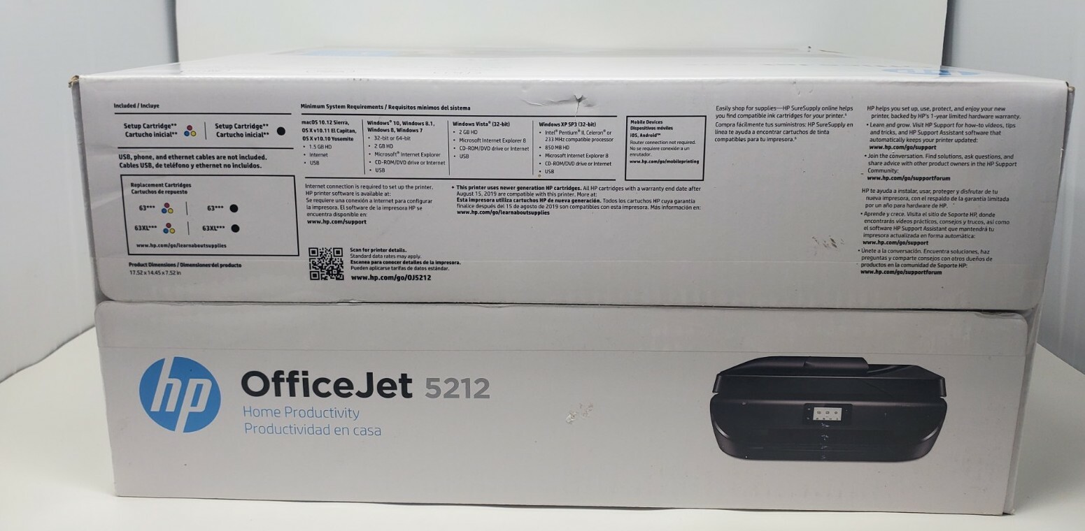 HP Officejet 5212 All in One Printer 