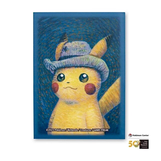 Pokémon Center × Van Gogh Museum Pikachu Felt Grey Hat Card Pokémon Center × Van Gogh Museum Pikachu Felt Grey Hat Card
