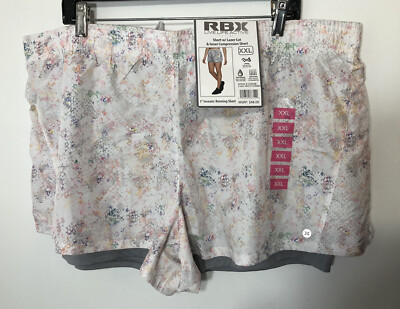 RBX Live Life Active Womens XXL Running Short Inner Compression Wicking Drying