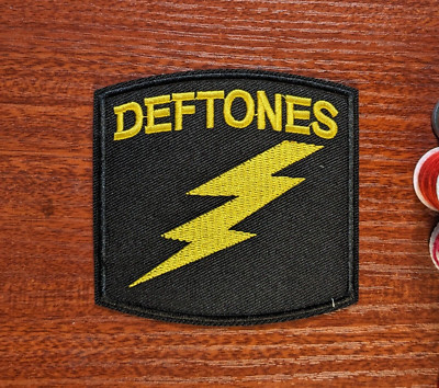 Deftones Band Patch Alternative Metal Rock Embroidered Iron On Patch 3x3.5''