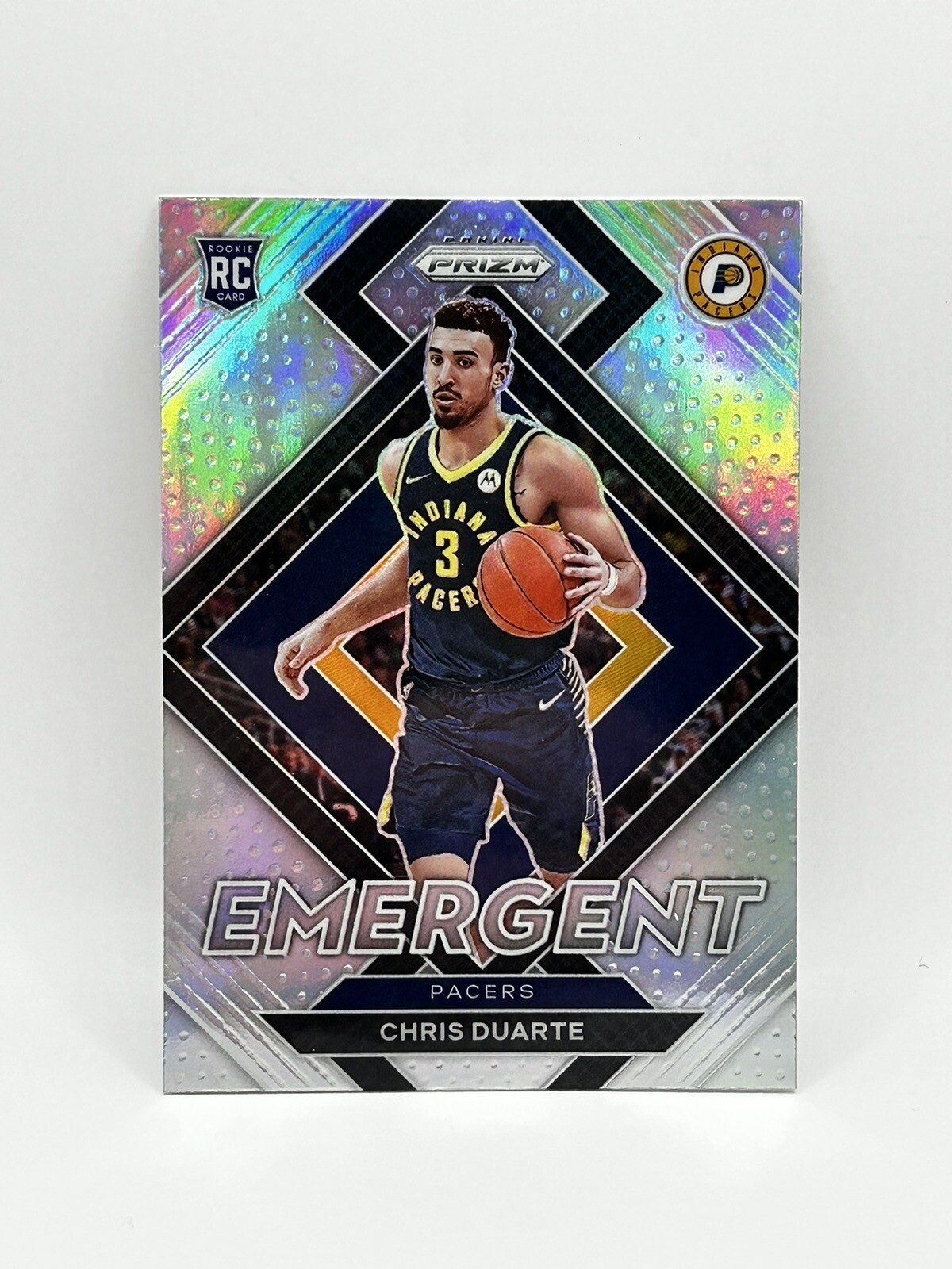 2021-22 Panini Prizm Emergent Prizm Silver #14 Chris Duarte RC Indiana Pacers