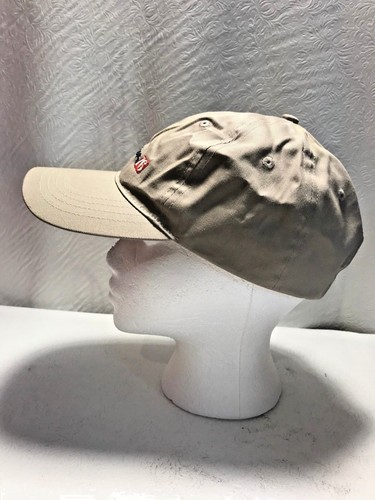 BUDWEISER 76 100% Cotton Tan Fabric Hook Loop Closure Trucker Baseball Hat - Picture 4 of 6