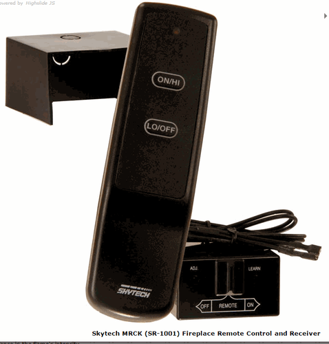 Skytech Variable Flame Fireplace Remote Control for Mertick Maxitrol Valves MRCK - Bild 1 von 2