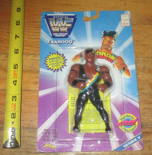 WWF WWE Just Toys Faarooq Ron Damn Simmons Bend-em...