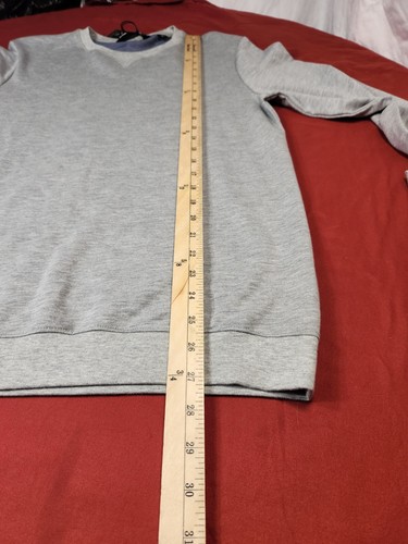 Travis Mathew Men's Sweatshirt Size S Fink 2.0 Crewneck Heather Light Grey (26) - 第 4/9 張圖片