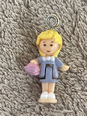 Vintage Bluebird 1993 Polly Pocket Play Cozy Kittens Kitties Bracelet Charm Doll