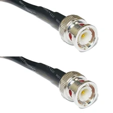 RG58 Silver BNC MALE to BNC MALE Coax RF Cable USA Lot