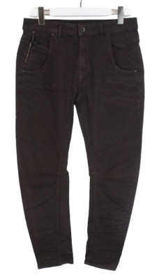 DIESEL Black Gold Pollyes BG63R Jeans Women's W30 Relaxed Fit Whiskers Zip