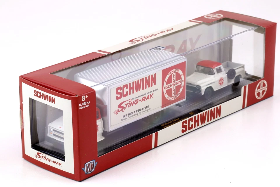 1:64 M2 Machines 1968 Chevrolet C60 Camion & 1958 Apache Stepside Schwi - Immagine 3 di 3