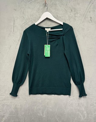 Monsoon Damen Strickpullover Größe Small/10 grün Langarm neu mit Etikett