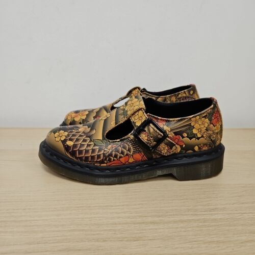 Dr Martens x Evisu Wagara Tattoo Sleeve Japanese Koi Polley Mary Jane Shoes Uk 3 - Picture 1 of 10