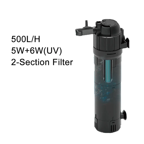 5-in-1 Internal Aquarium Fish Tank UV Sterilizers Filter Submersible Water Pump - Picture 14 of 17
