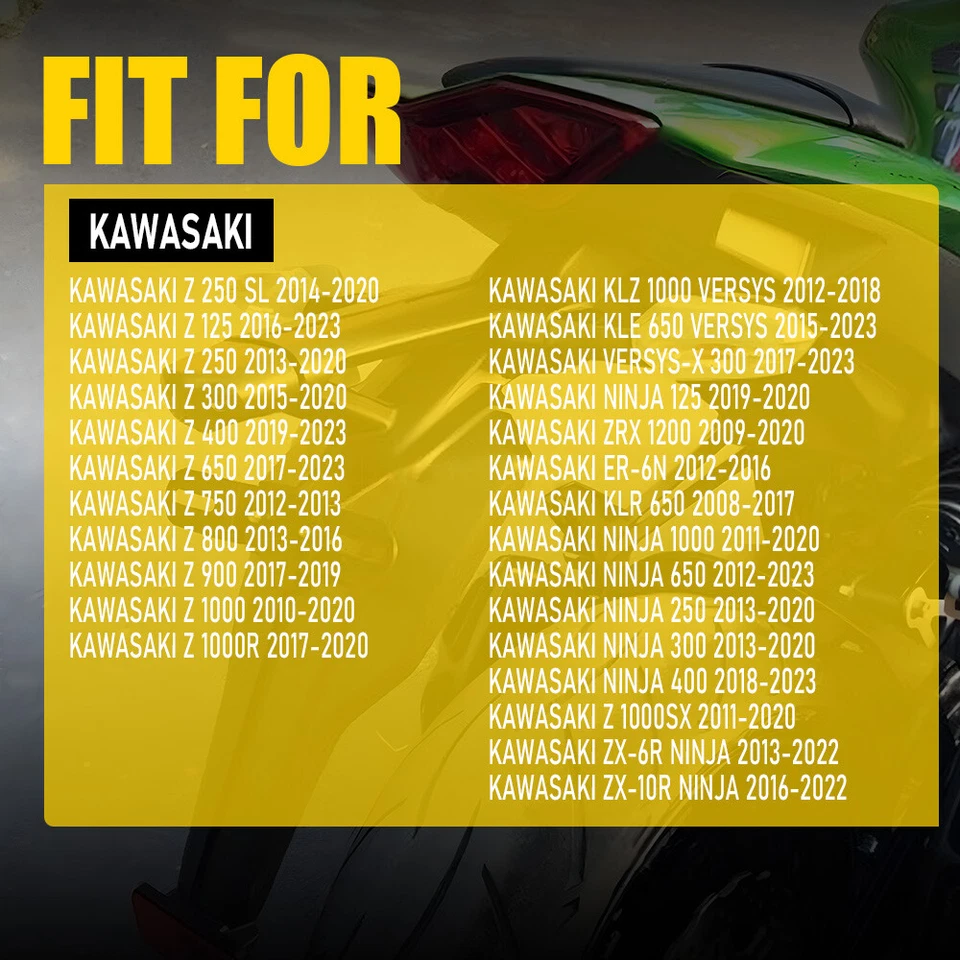 Luz indicadora LED trasera para KAWASAKI NINJA 650R 250 400 ZX6R ZX10R Foto 2 de 4