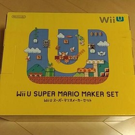 Nintendo Wii U Super Mario Maker Console set white body 32GB Rare Japan