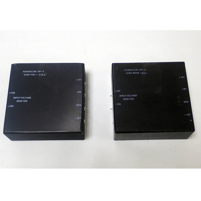 LOT OF 2 POWERCUBE  XM113-1.1  DC/DC POWER PROCESSOR INPUT VOLTAGE 22/32 VDC