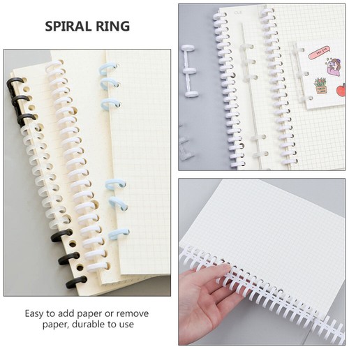 10 Pcs Binding Strip Replacement Core Loose Leaf Notebook Spirals Diy - Picture 10 of 12