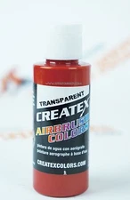 Createx Airbrush Colors 5137 Transparent Crimson 2oz. water-based paint 