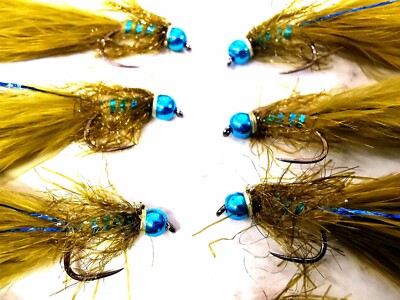  Blue Flash Damsel ohne Widerhaken kleine Größe 12 x 8 Top-Qualität 
