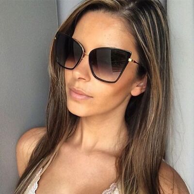 BLACK   Mandy s Cat Eye Sunglasses