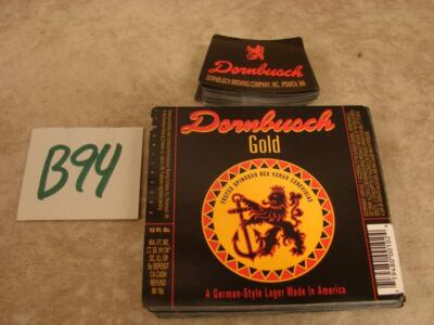 B94G VINTAGE LOT 100+ BEER BOTTLE LABELS SMUTTYNOSE BREWING Co DORNBUSCH GOLD