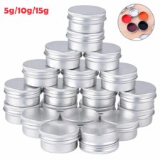 Aluminum Empty Container Tin Jar Can Box Screw Lid Lip Balm Cosmetic Wholesale