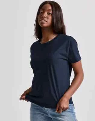Womens Navy T-shirt Medium pack of 2 - Image 1 of 4