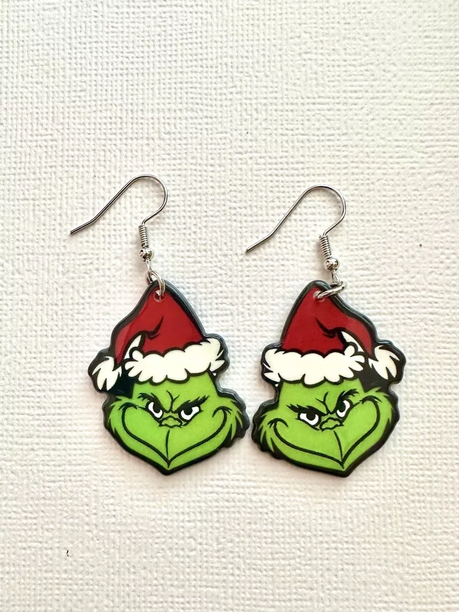 Grinch earrings best sale