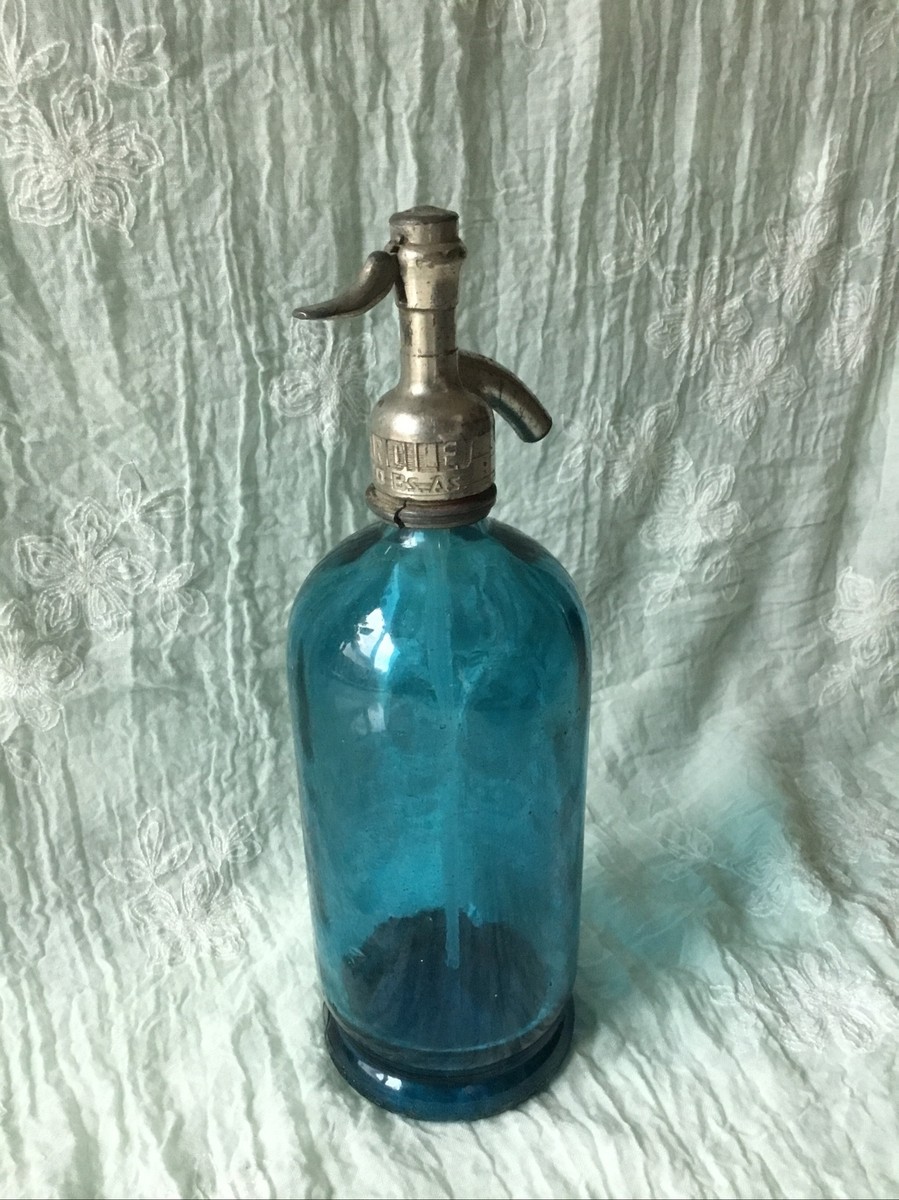 アンティークソーダサイフォン　siphon seltzer bottle Vintage Seltzer Bottle Green Metal Sparklets Syphon England