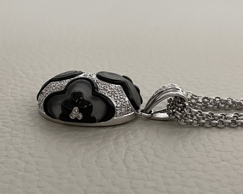 Necklace 18 k 750 diamond Heavy( 24.00)white gold - Picture 9 of 15