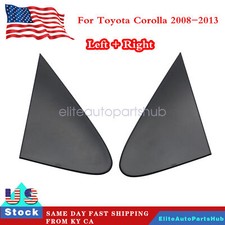 For 2008-2013 Toyota Corolla 1 Pair Side Mirror Trim Corner Triangle Fender