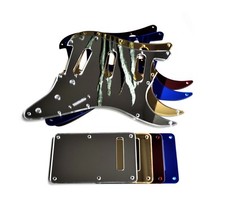 MIRROR Strat Stratocaster Electric Guitar Pickguard Scratch Plate Back Plate