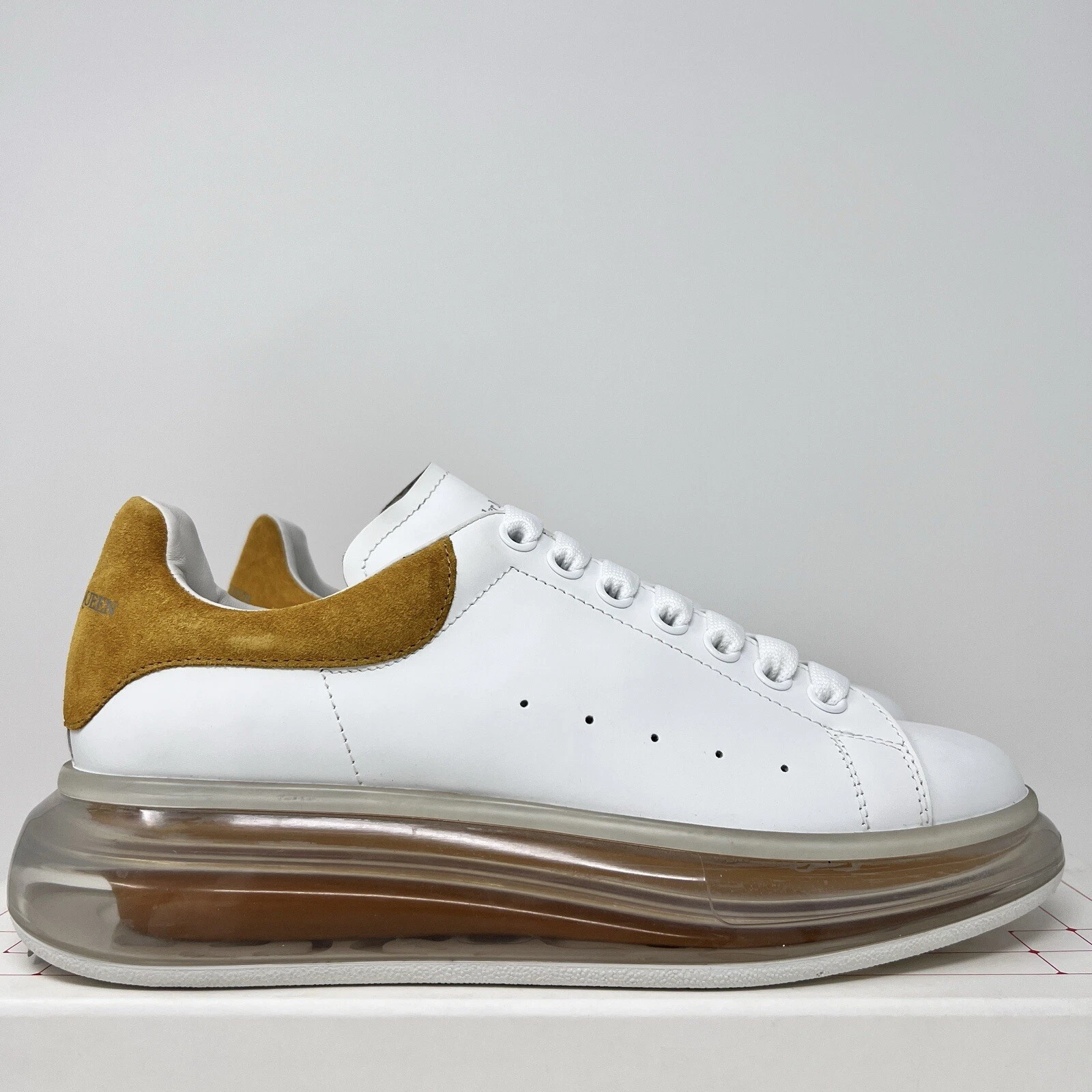 Alexander McQueen — Alexander McQueen Men's Gel Clear Sole Leather Sneakers Size 7 US/ 40 EU